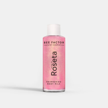 bee factor glow up roseta shimmering body milk 100ml